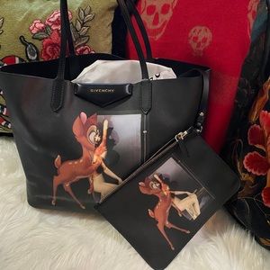 SOLD Givenchy x Bambi Antigona Tote with pouch